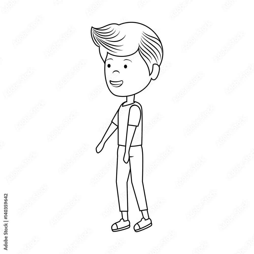 young man avatar character vector illustration design young man avatar character vector illustration design
