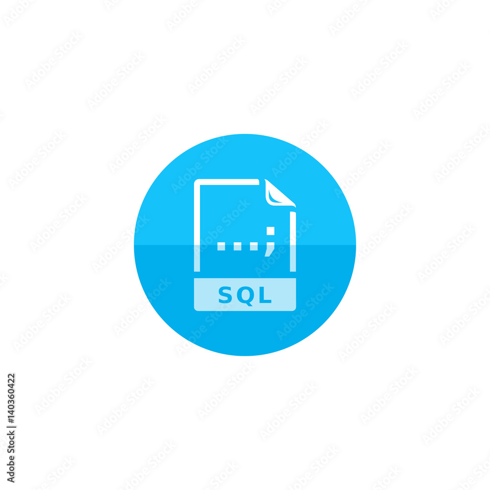 Circle icon - SQL File format Circle icon - SQL File format
