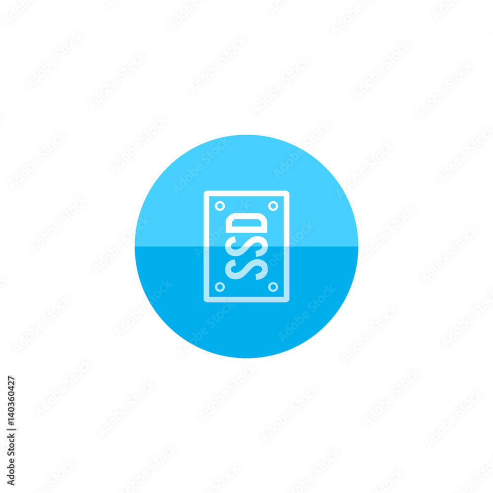 Circle icon - Solid state drive Circle icon - Solid state drive