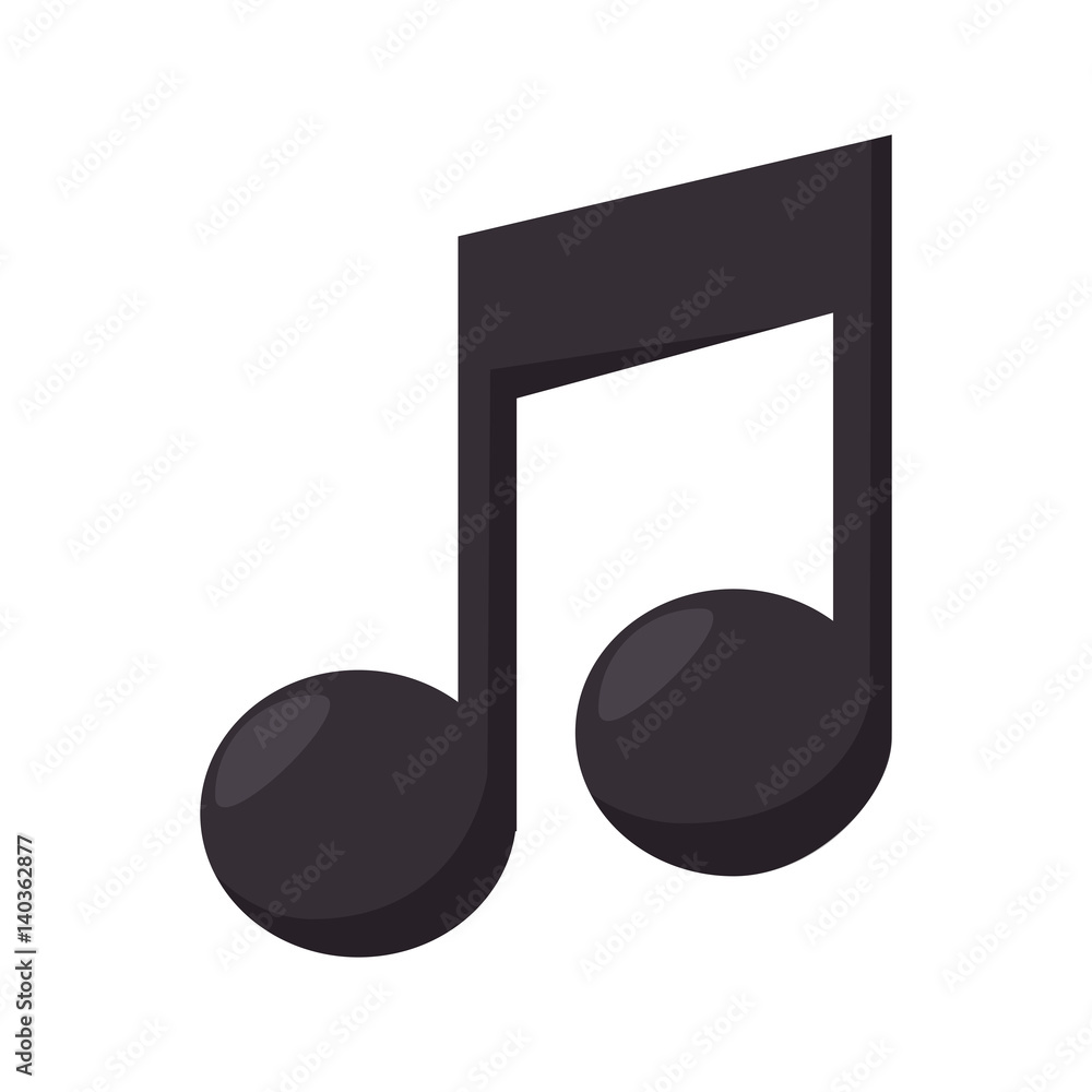 music note isolated icon vector illustration design music note isolated icon vector illustration design