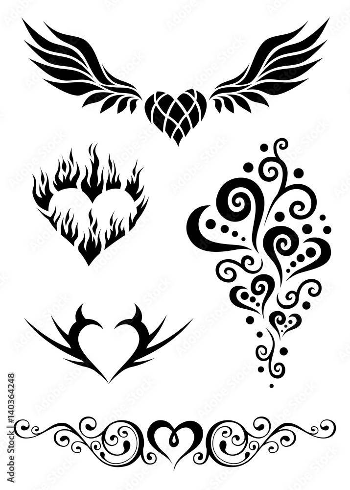 Clipart Best Tribal Heart Tattoos Heart Tattoo Designs  Tribal  Clip  Art Library