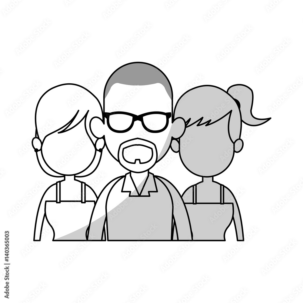 group of young people over white background. vector illustration group of young people over white background. vector illustration