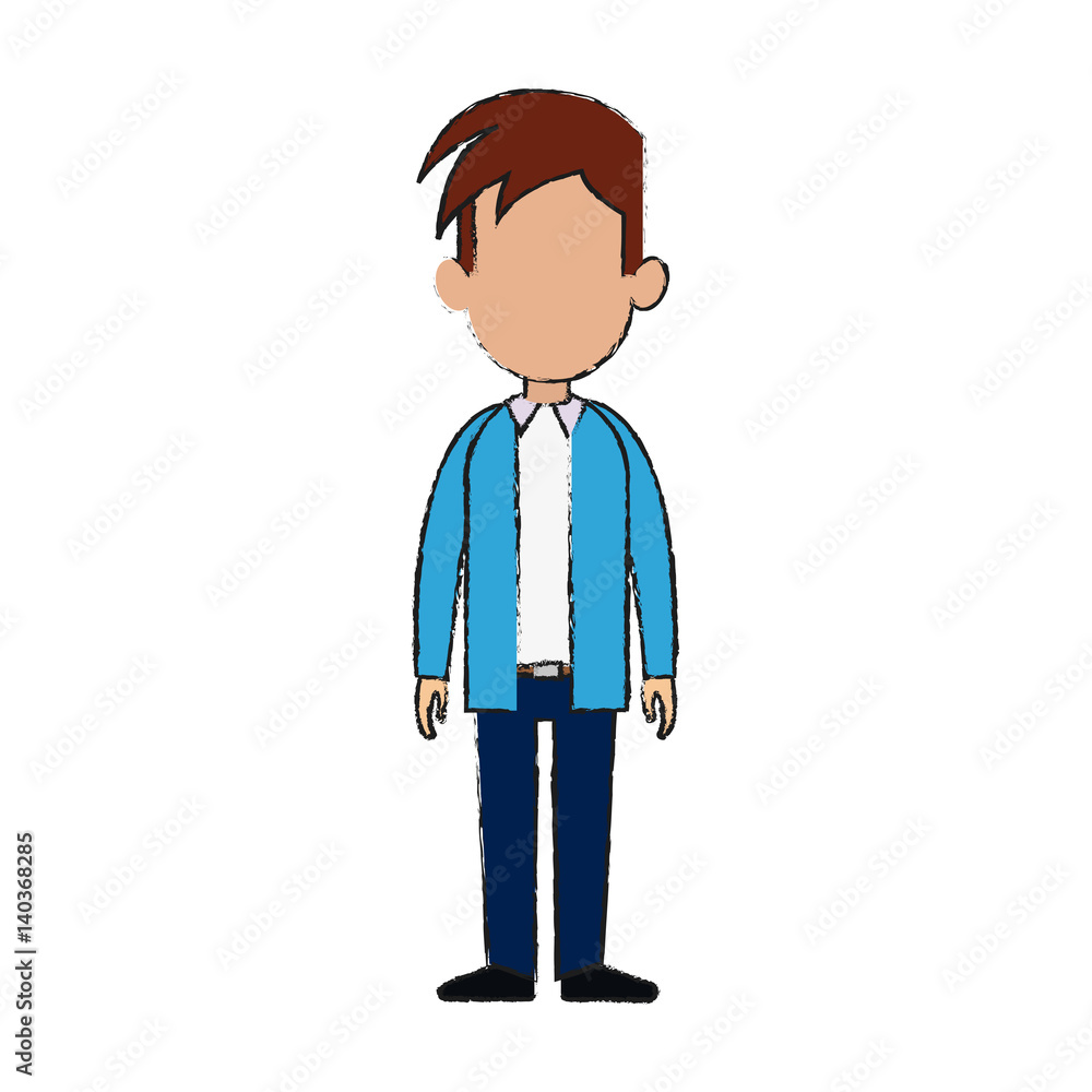 man cartoon icon over white background. vector illustration man cartoon icon over white background. vector illustration