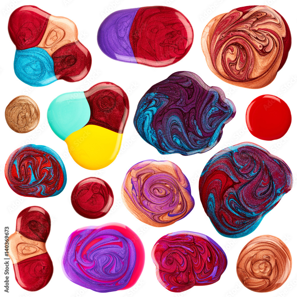 Set of nail polish blots Set of nail polish blots