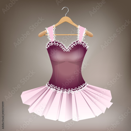 Dress with Lace on Hanger