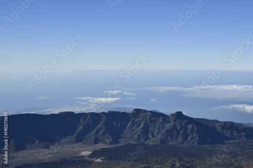 View from Teide to the East over the outer volcano ring © Lars-Ove Jonsson