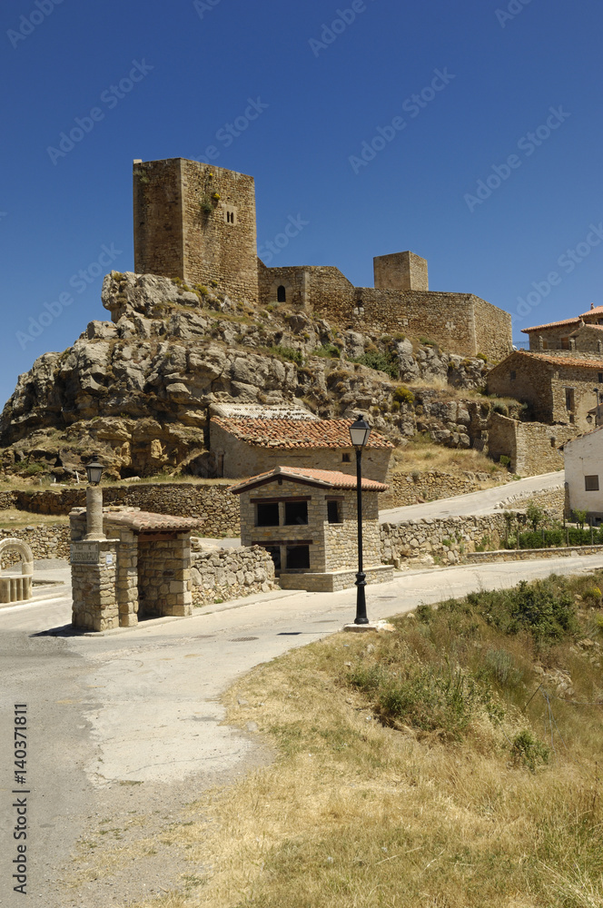 Castle of Puertomingalvo,Teruel province, Aragon, Spain Castle of Puertomingalvo,Teruel province, Aragon, Spain