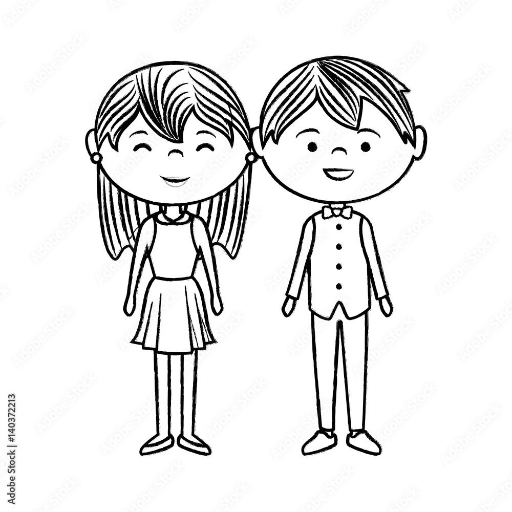 couple lovers characters icon vector illustration design couple lovers characters icon vector illustration design
