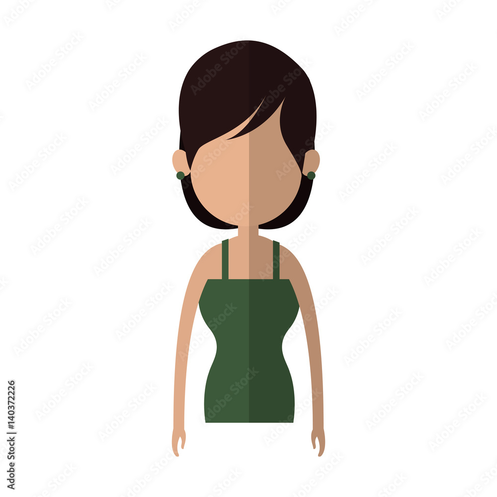 woman cartoon icon over white background. colorful design. vector illustration woman cartoon icon over white background. colorful design. vector illustration
