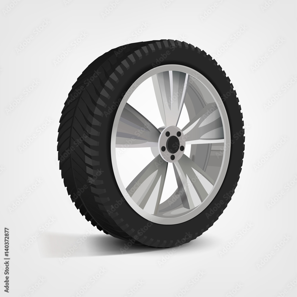 Fototapeta premium Car Wheel Image