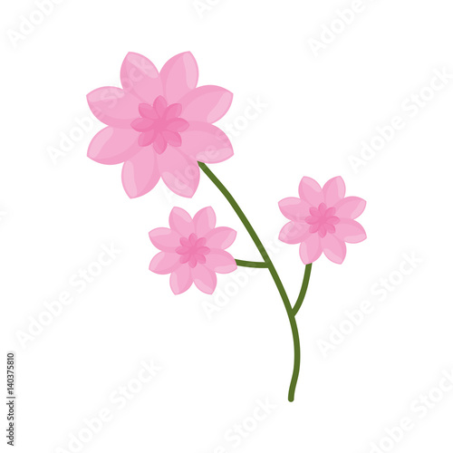 Fototapeta Naklejka Na Ścianę i Meble -  flower branch spring icon vector illustration eps 10