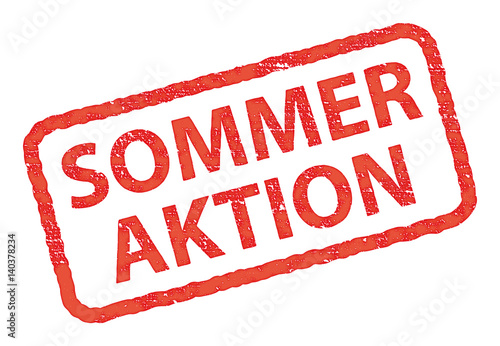Stempel Sommeraktion, rot