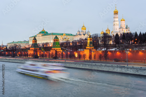 Moscow river and the Kremlin 
