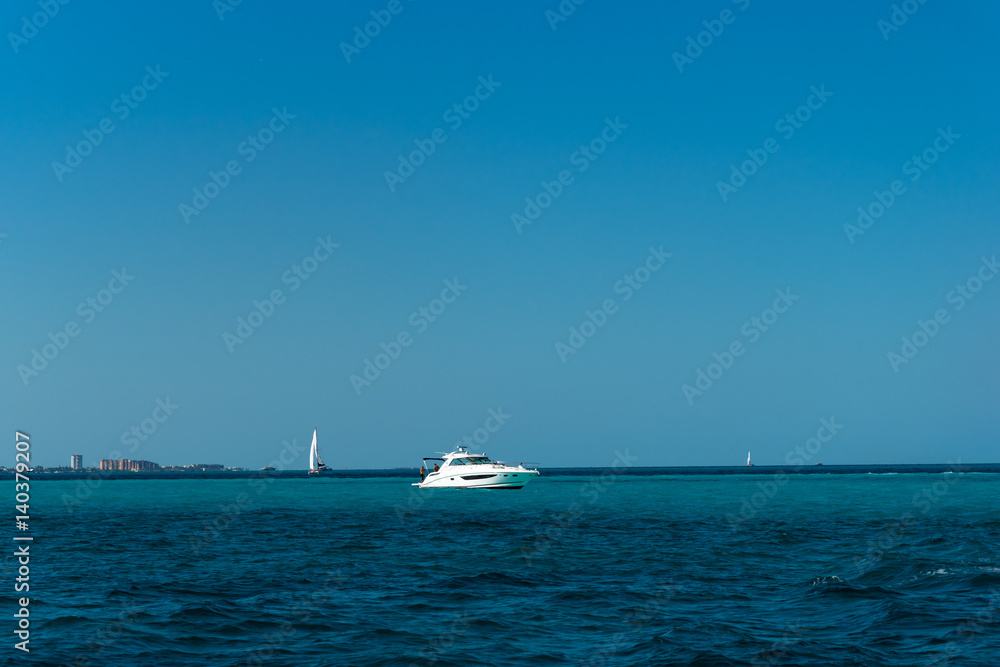 Fototapeta premium Yacht in the Carribean