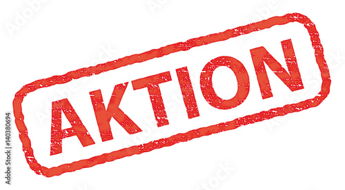 Stempel Aktion, rot
