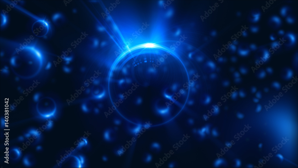Obraz premium Abstract neon background. Shine swirling. Glowing spiral cover. .Bubbles elegant. Halo around. Power sparks data particle..Space tunnel. Glossy jellyfish. LED color ellipse. Glint glitter beam tech