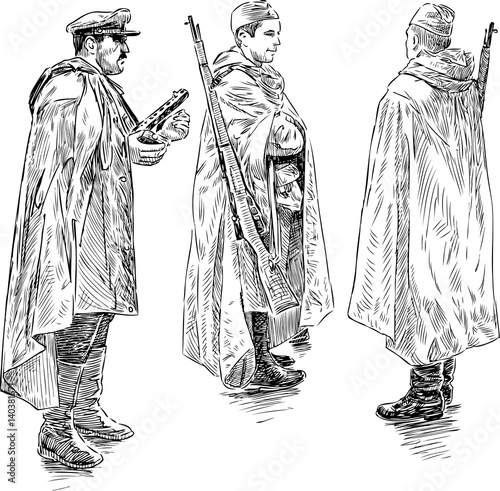 The persons in the military form of the Second World War