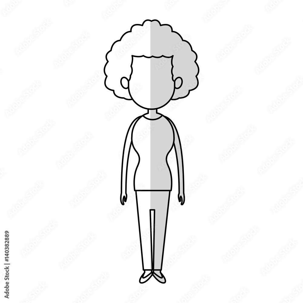 woman cartoon icon over white background. vector illustration woman cartoon icon over white background. vector illustration
