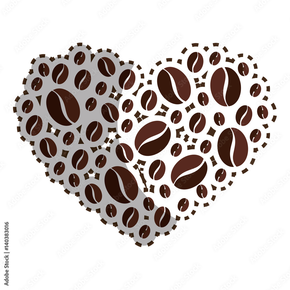 Obraz premium delicious coffee seeds icon vector illustration design