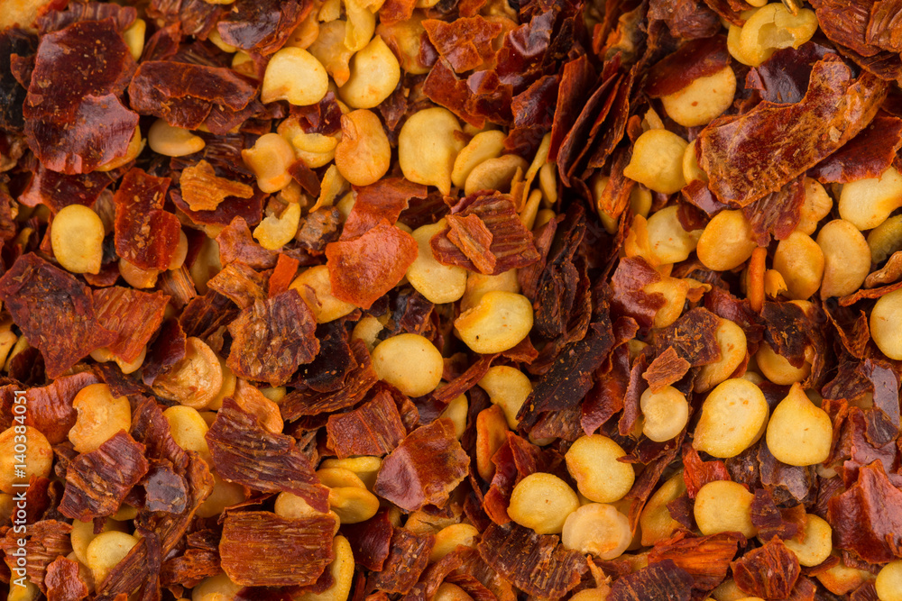 Pile of a crushed red pepper Pile of a crushed red pepper