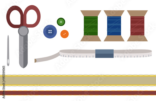 tailoring tools vector