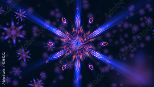 Abstract ring background with luminous swirling backdrop. Glowing spiral. Energy  tunnel. Shine  frame with light effect. Glowing cover.