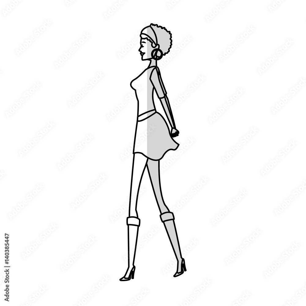 woman cartoon icon over white background. vector illustration woman cartoon icon over white background. vector illustration