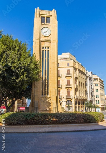 Beirut Lebanon Nejme square in downtown city