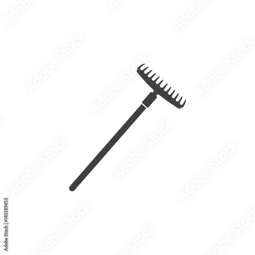 rake icon on the white background
