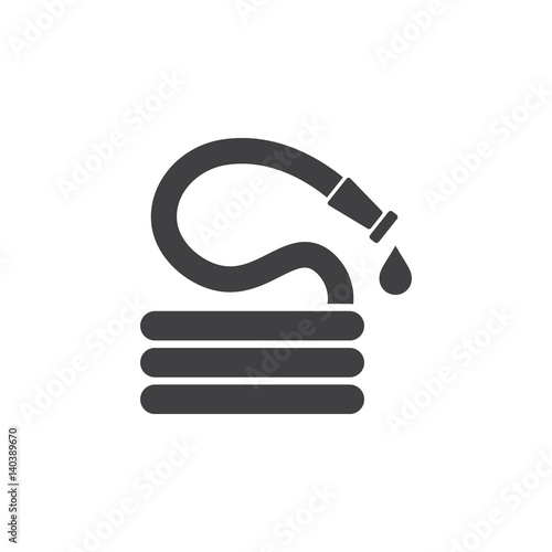 garden hose icon on the white background