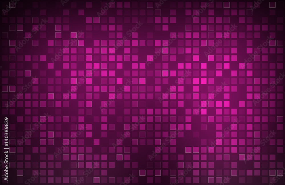 Modern pink abstract background with transparent squares, vector illustration