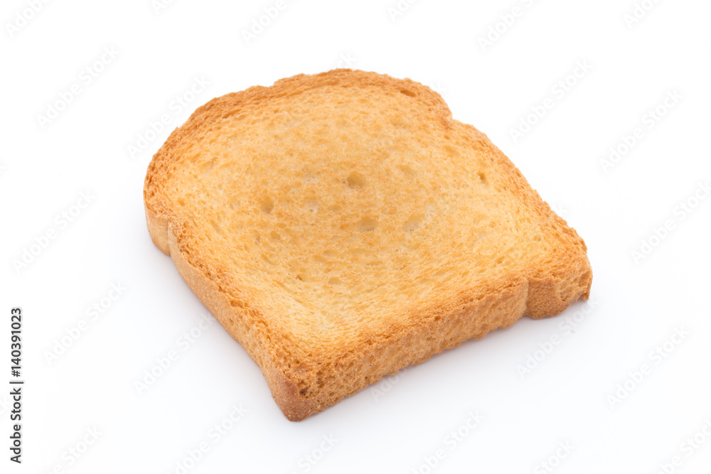 Slices of toast bread on wooden table, top view. Slices of toast bread on wooden table, top view.