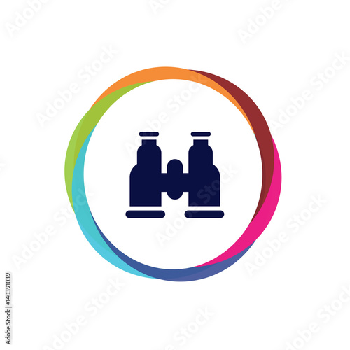 Abstract  Multicolor  App  Button