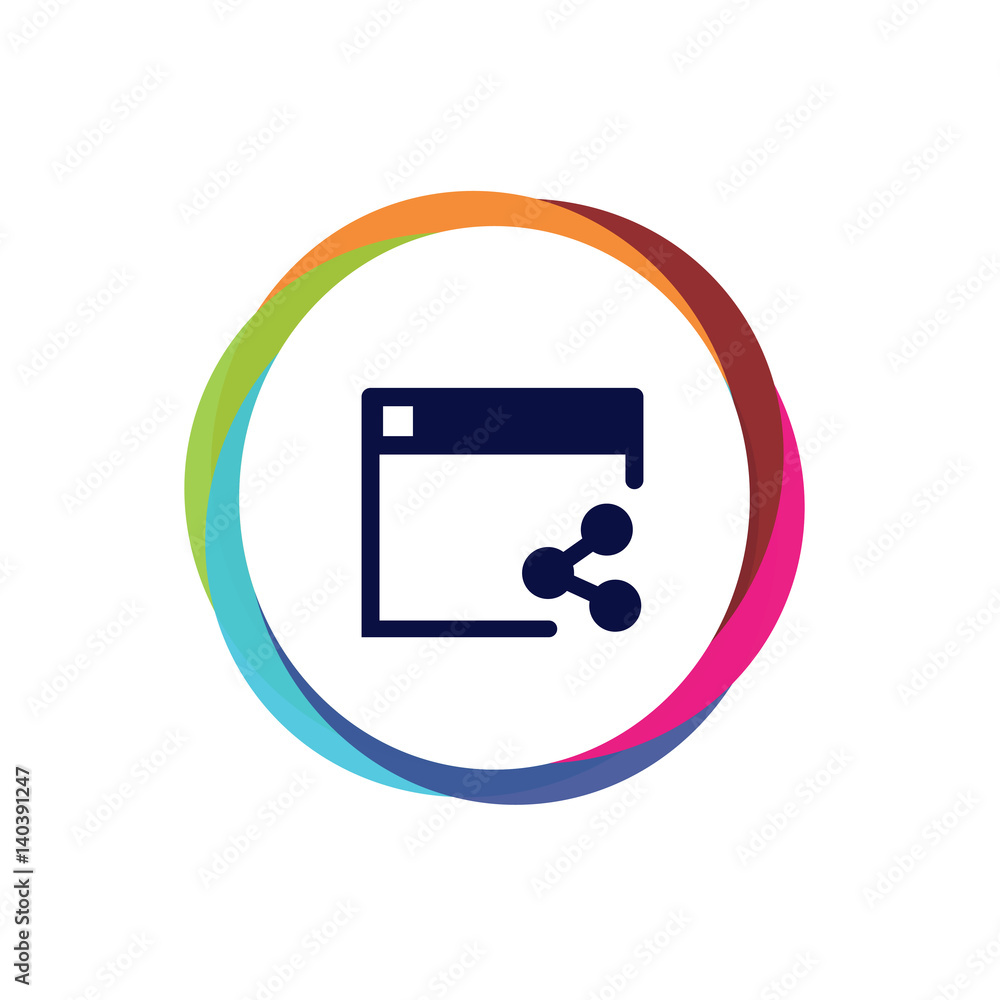 Abstract Multicolor App Button Abstract Multicolor App Button