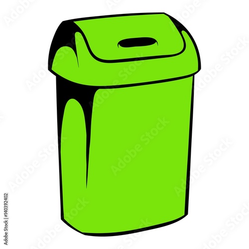 Trash can icon, icon cartoon
