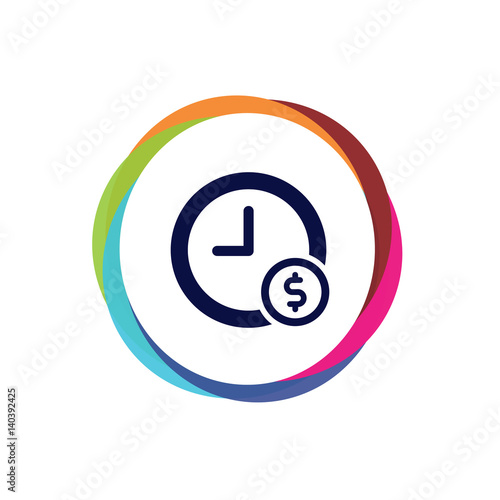 Abstract  Multicolor  App  Button