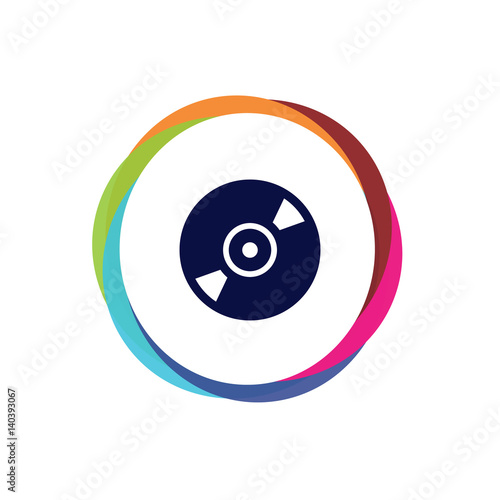 Abstract  Multicolor  App  Button