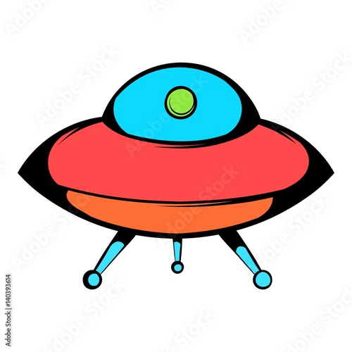 Fényképezés UFO icon, icon cartoon