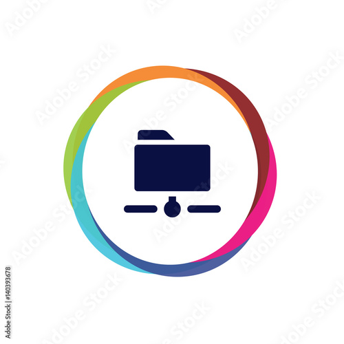 Abstract  Multicolor  App  Button

