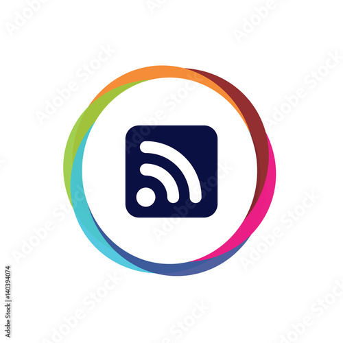 Abstract  Multicolor  App  Button
