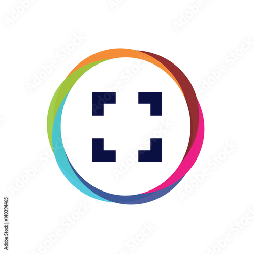 Abstract  Multicolor  App  Button