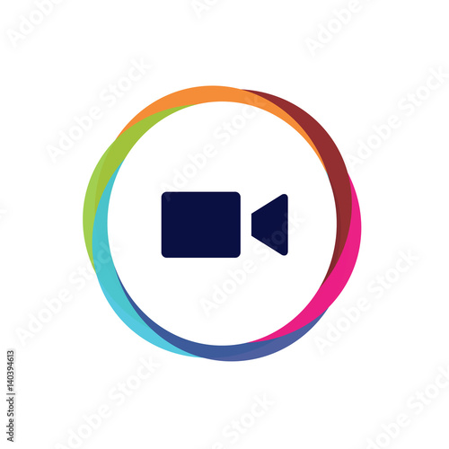 Abstract  Multicolor  App  Button