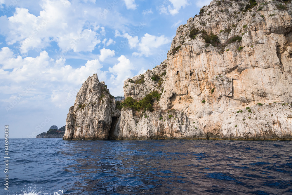 Cliff coast of Capri Island
