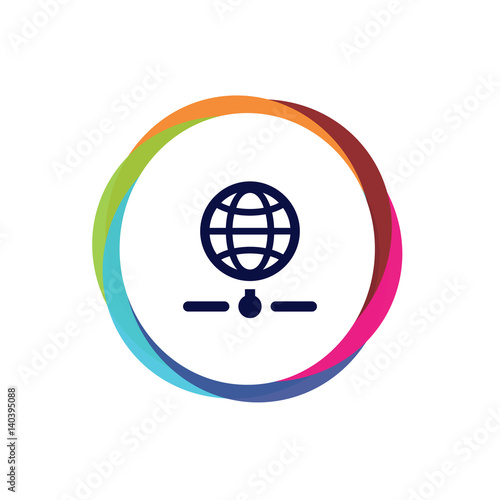 Abstract  Multicolor  App  Button