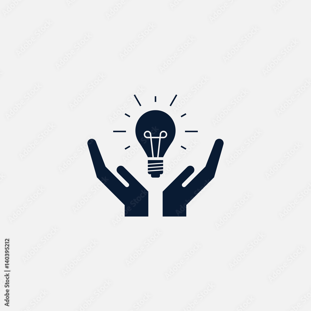 Idea bulb icon simple illustration Idea bulb icon simple illustration