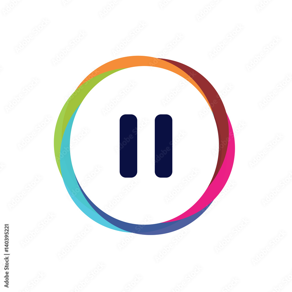 Abstract Multicolor App Button Abstract Multicolor App Button