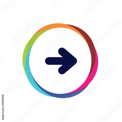 Abstract  Multicolor  App  Button