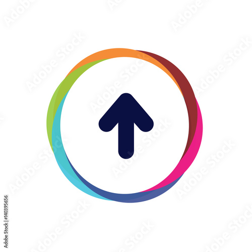 Abstract  Multicolor  App  Button