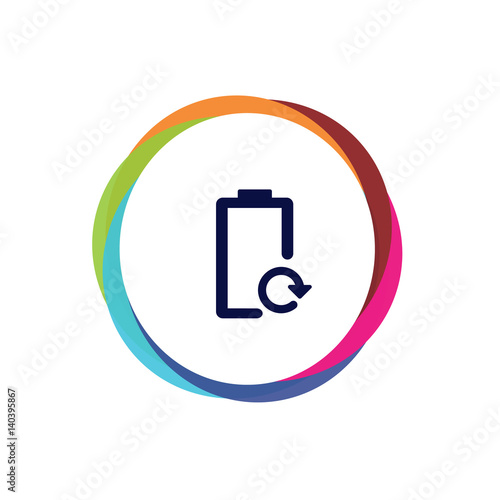 Abstract Multicolor App Button