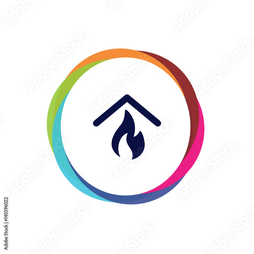 Abstract  Multicolor  App  Button